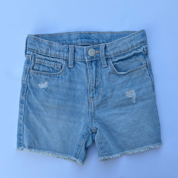 Old Navy Distress Denim Shorts with Elastic Waist, Size 5T - Picture 1 of 3
